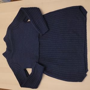 LIKE NEW Mason by Michelle Mason Wool Blend Double Layer Sweater Dress